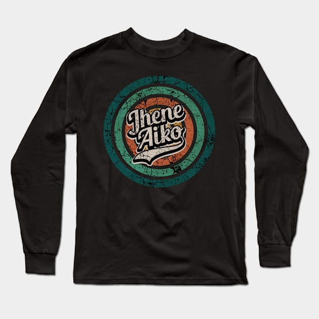 Jhene Aiko // Retro Circle Crack Vintage Long Sleeve T-Shirt by People Mask